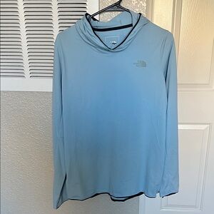 The North Face Women's Light Blue Hoodie